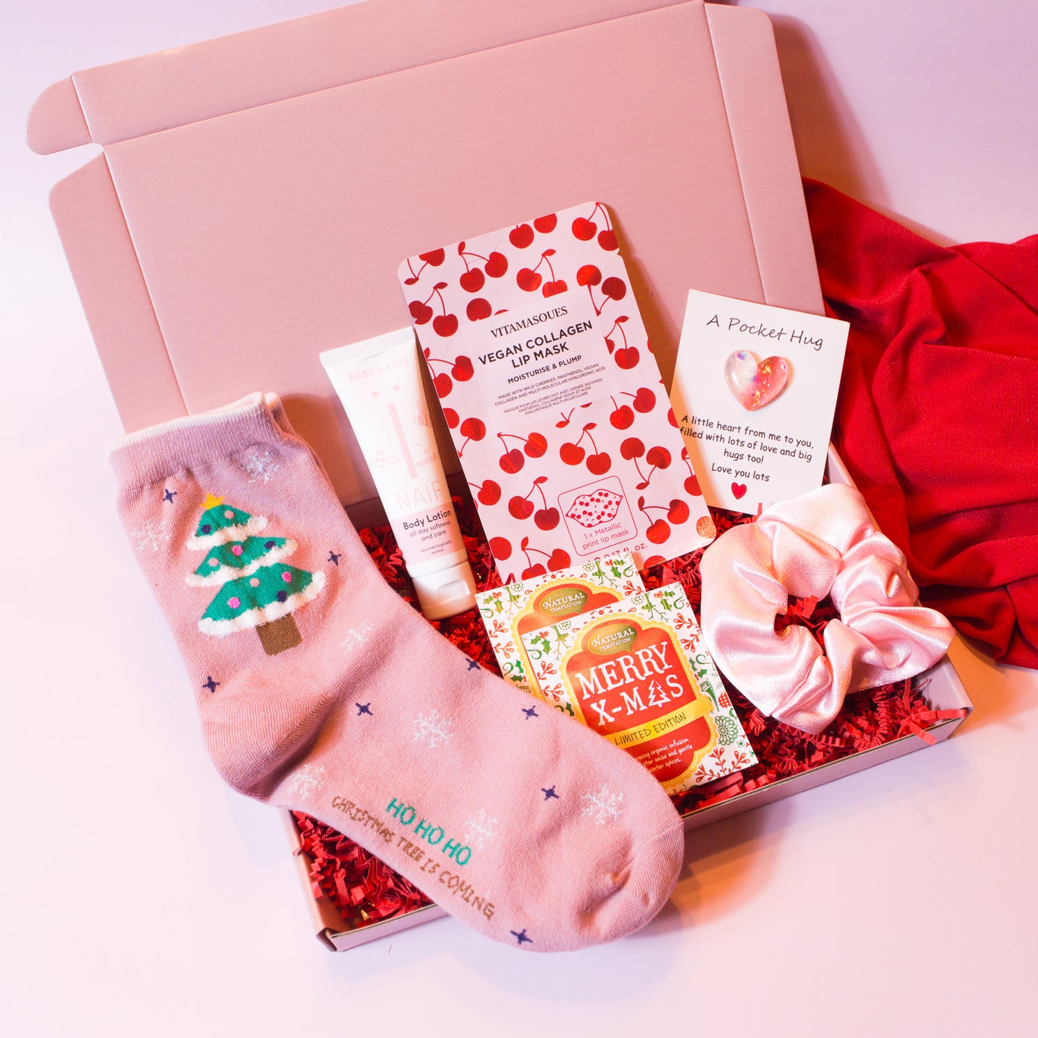 Christmas box pink
